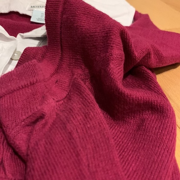 ✏️MAKE AN OFFER EUC Fooler Short Sleeve Blouse Sweater Vest - size M - Picture 7 of 12